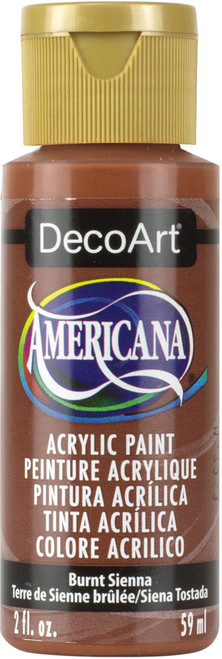 6 Pack - DecoArt Americana Acrylic Paint 2oz-Burnt Sienna - Opaque - DA-063 - 016455163306