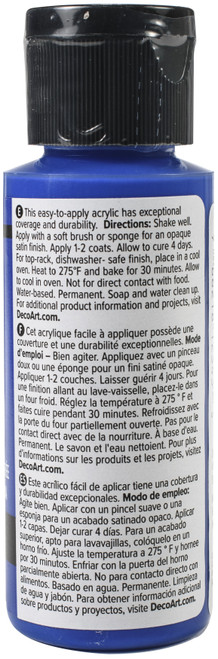 6 Pack - DecoArt Glass Paint 2oz-Blue - DGP2OZ-11 6 Pack - DecoArt Glass Paint 2oz-Blue - DGP2OZ-11