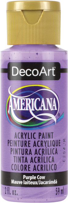 6 Pack - DecoArt Americana Acrylic Paint 2oz-Purple Cow - Opaque - DA-272 - 766218036605
