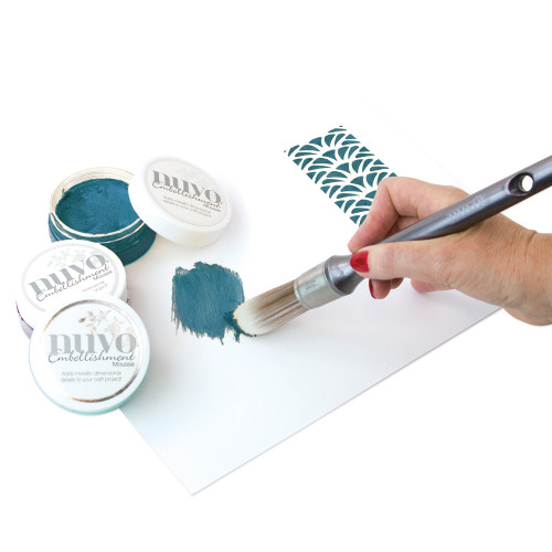 2 Pack - Nuvo Embellishment Mousse-Pacific Teal - NEM-822