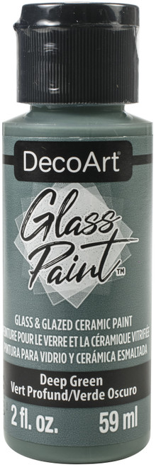 6 Pack - DecoArt Glass Paint 2oz-Deep Green - DGP2OZ-17 - 766218125057 6 Pack - DecoArt Glass Paint 2oz-Deep Green - DGP2OZ-17 - 766218125057