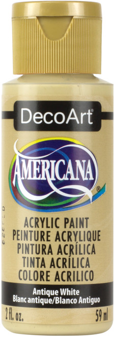 6 Pack - DecoArt Americana Acrylic Paint 2oz-Antique White - Opaque - DA-058 - 016455158302