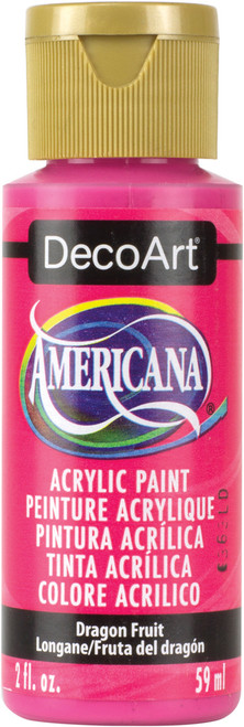 6 Pack - DecoArt Americana Acrylic Paint 2oz-Dragon Fruit - Opaque - DA-300 - 766218060297