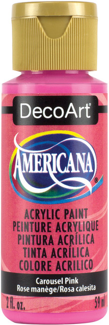 6 Pack - DecoArt Americana Acrylic Paint 2oz-Carousel Pink - Semi-Opaque - DA-274 - 766218036629