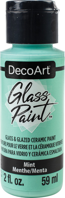 6 Pack - DecoArt Glass Paint 2oz-Mint - DGP2OZ-07 - 766218123398