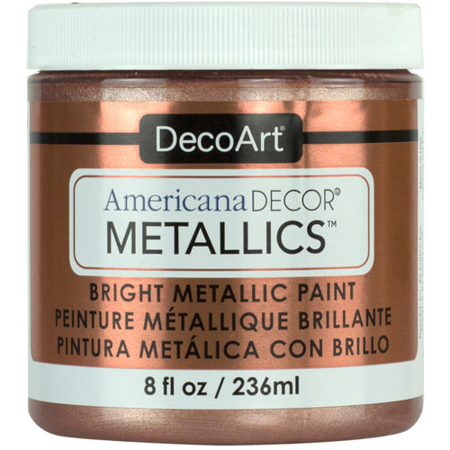 3 Pack - DecoArt Americana Decor Metallics 8oz-Rose Gold - ADMTL-03 - 766218091659 3 Pack - DecoArt Americana Decor Metallics 8oz-Rose Gold - ADMTL-03 - 766218091659