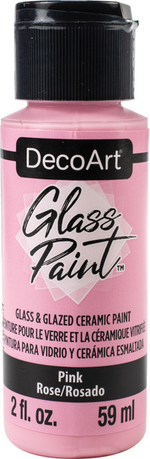6 Pack - DecoArt Glass Paint 2oz-Pink - DGP2OZ-02 - 766218123343