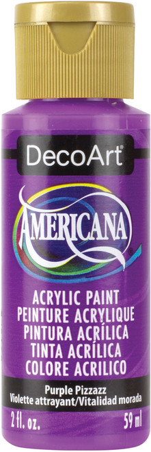 6 Pack - DecoArt Americana Acrylic Paint 2oz-Purple Pizzazz - Opaque - DA-302 - 766218060310