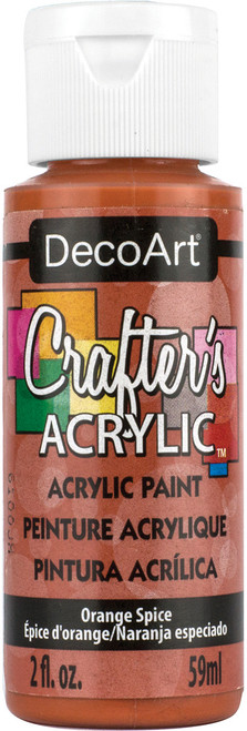 6 Pack - DecoArt Crafter's Acrylic All-Purpose Paint 2oz-Orange Spice - DCA-119 - 766218037350 6 Pack - DecoArt Crafter's Acrylic All-Purpose Paint 2oz-Orange Spice - DCA-119 - 766218037350