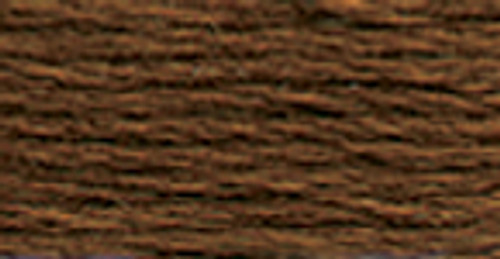 12 Pack - DMC Pearl Cotton Skein Size 3 16.4yd-Dark Coffee Brown - 115 3-801 - 077540032631