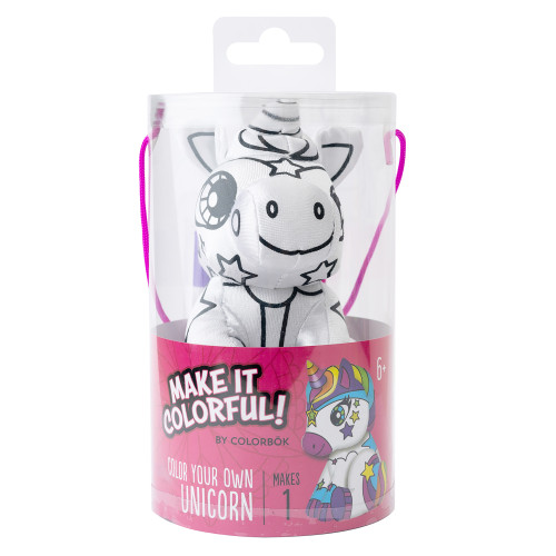 Colorbok Make It Colorful! Color Your Own Plush-Unicorn - 34012331 - 718813187152