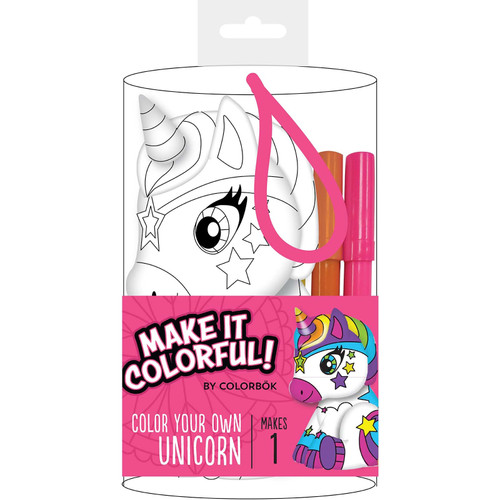 Colorbok Make It Colorful! Color Your Own Plush-Unicorn - 34012331 - 718813187152