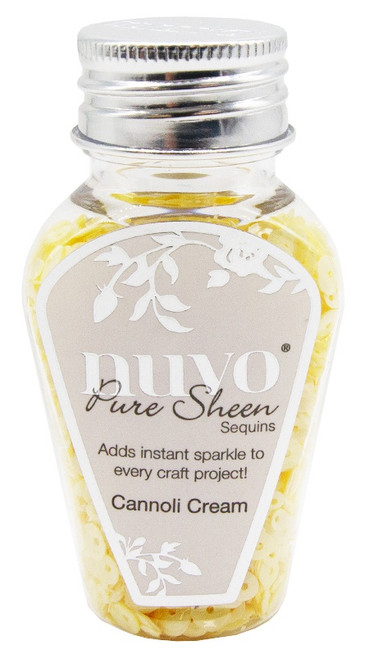Nuvo Pure Sheen Sequins-Cannoli Cream - NSS1149N - 841686111495