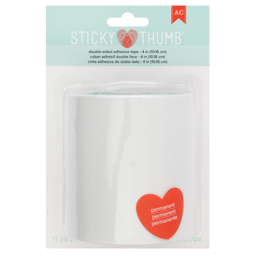 Sticky Thumb Double-Sided Tape 11 Yards-Clear, 4" - 60000357 - 633356619574