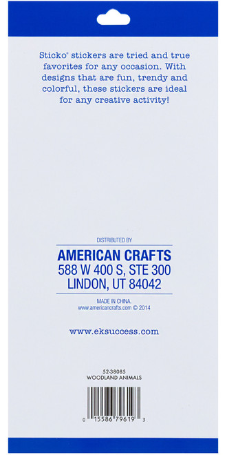 Sticko Themed Stickers-Wodland Animal - E5238085 Sticko Themed Stickers-Wodland Animal - E5238085