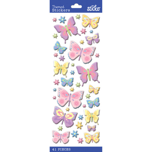 Sticko Themed Stickers-Butterflies - E5238219 - 015586793901