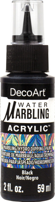 DecoArt Water Marbling Paint 2oz-Black - DWMP-01 - 766218137746