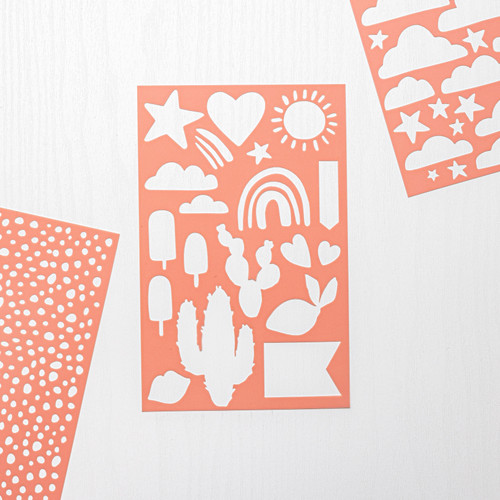 Heidi Swapp Sun Chaser Stencils 3/Pkg- - HS315781 - 718813157810