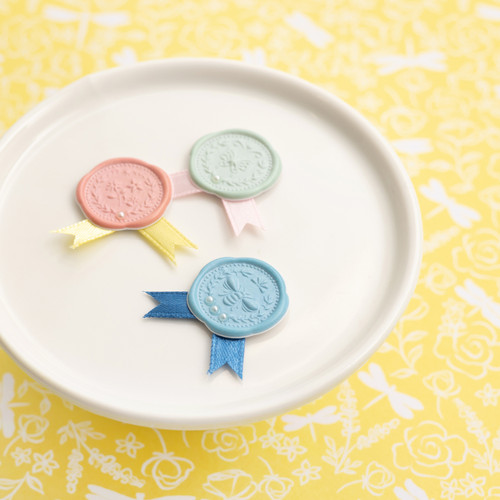 K&Company Antique Garden Seals W/Ribbon Accents 9/Pkg- - 30000094