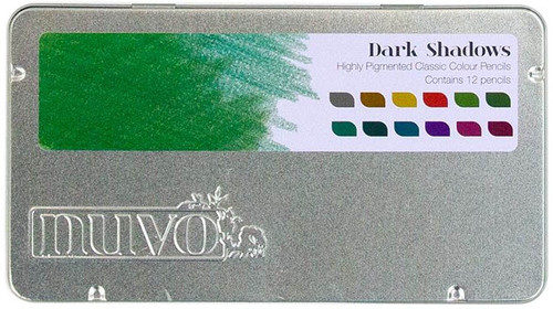 Nuvo Classic Colored Pencils 12/Pkg-Dark Shadows - 5A0027P7-518N - 841686105180
