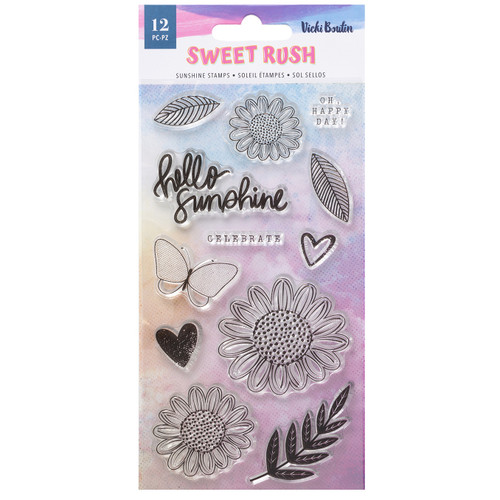 Vicki Boutin Sweet Rush Clear Stamps 12/Pkg-Sunshine - VB013603 - 718813915601