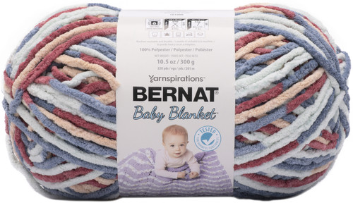 Bernat Baby Blanket Big Ball Yarn-Button Roses - 161104-4792 - 057355442818