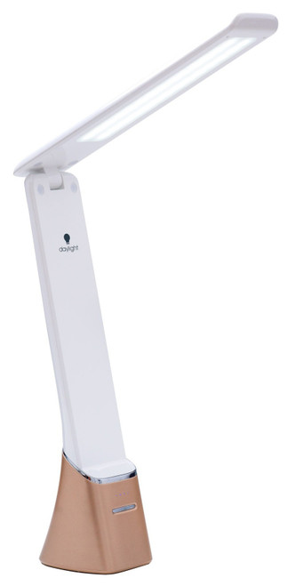 Daylight Smart Go Rechargeable Travel Lamp-White & Rose Gold - UN1370