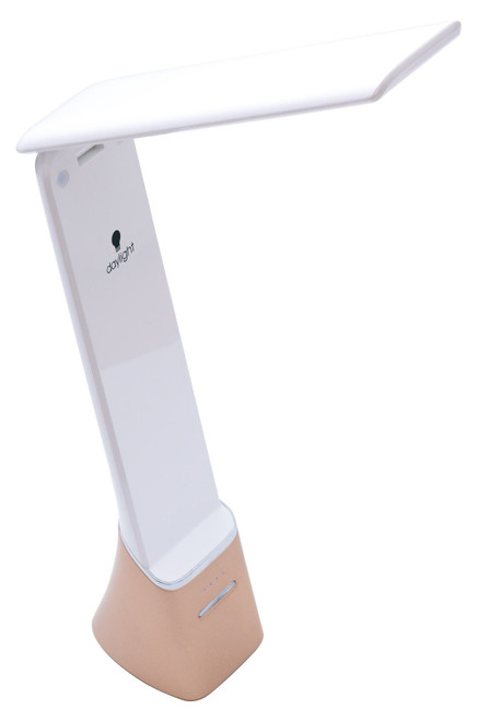 Daylight Smart Go Rechargeable Travel Lamp-White & Rose Gold - UN1370 Daylight Smart Go Rechargeable Travel Lamp-White & Rose Gold - UN1370