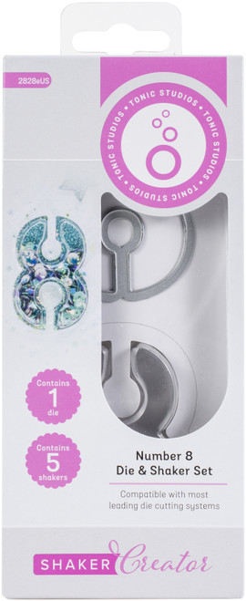 Tonic Studios Number Die Die & Shaker Set-Number 8 NSDS2-2828E - 841079128284