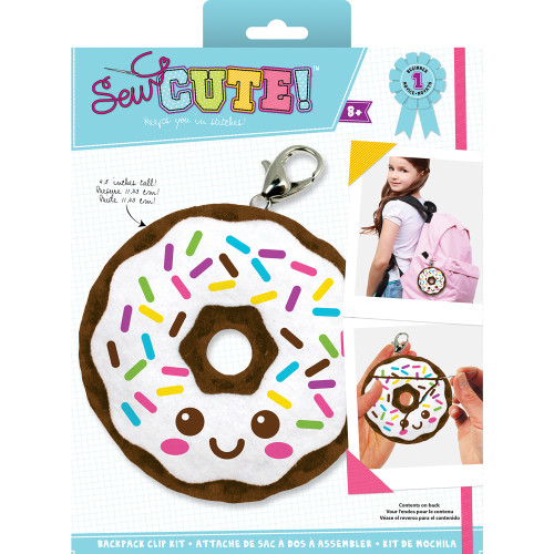 Colorbok Sew Cute! Felt Backpack Clip Kit-Donut - 74403 - 765468744032