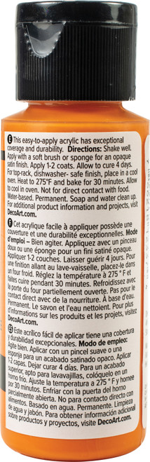 DecoArt Glass Paint 2oz-Orange - DGP2OZ-05 DecoArt Glass Paint 2oz-Orange - DGP2OZ-05