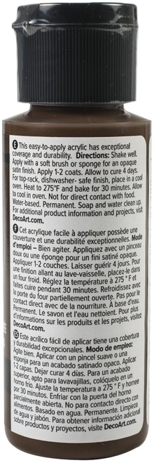 DecoArt Glass Paint 2oz-Brown - DGP2OZ-13