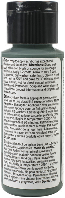 DecoArt Glass Paint 2oz-Deep Green - DGP2OZ-17