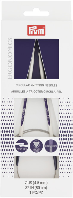 Prym Circular Knitting Needles 32"-Size 7/4.5mm - 57085 - 089516570856