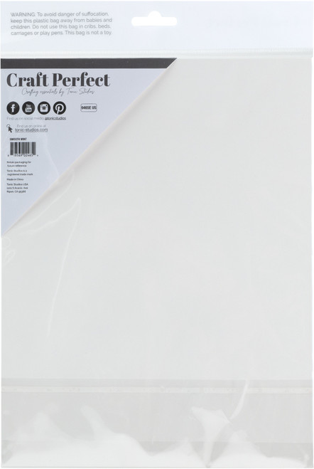 Craft Perfect Satin Mirror Cardstock 8.5"X11" 5/Pkg-Satin Smooth Mint - MIRRORS-9465E