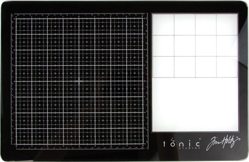 Tim Holtz Travel Glass Media Mat-10.25"X15.5" - 2633E