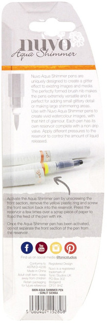 Nuvo Aqua Shimmer Pen-Sunlit Sienna - NASIP-880 Nuvo Aqua Shimmer Pen-Sunlit Sienna - NASIP-880