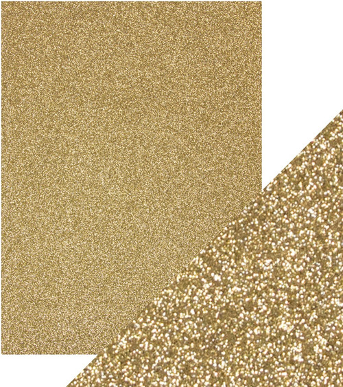 Craft Perfect Glitter Cardstock 8.5"X11"-Gold Dust - GLTTRCRD-9960E Craft Perfect Glitter Cardstock 8.5"X11"-Gold Dust - GLTTRCRD-9960E