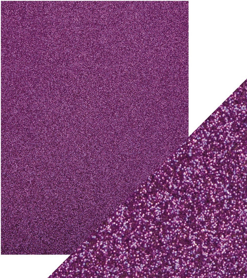 Craft Perfect Glitter Cardstock 8.5"X11"-Nebula Purple - GLTTRCRD-9966E Craft Perfect Glitter Cardstock 8.5"X11"-Nebula Purple - GLTTRCRD-9966E