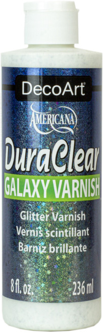 DecoArt DuraClear Galaxy Varnish 8oz-Glitter - DS139-9 - 766218117199 DecoArt DuraClear Galaxy Varnish 8oz-Glitter - DS139-9 - 766218117199