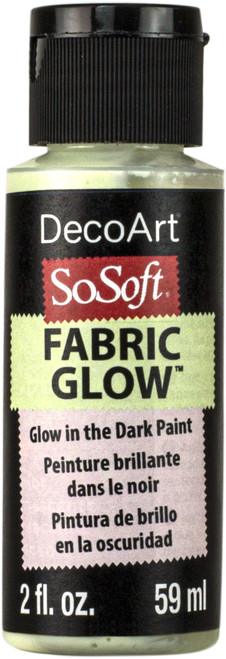 DecoArt SoSoft Fabric Acrylic Paint Medium Glow 2oz-Clear - DSS11130 - 766218117533