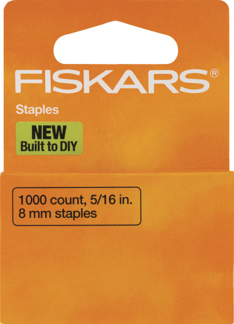 Fiskars Built to DIY Precision Staple Gun Staples 1,000/Pkg-5/16" - 24701001 - 020335061965