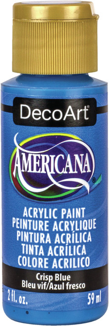 DecoArt Americana Acrylic Paint 2oz-Crisp Blue - DA-376 - 766218116802