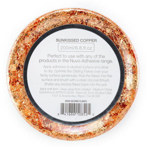Nuvo Gilding Flakes 6.8oz-Sunkissed Copper - NGF852