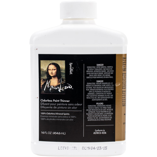 Mona Lisa Odorless Paint Thinner-16oz - 90016 - 081093900163 Mona Lisa Odorless Paint Thinner-16oz - 90016 - 081093900163