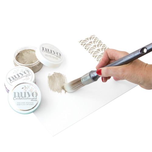 Nuvo Embellishment Mousse-Pure Platinum - NEM-803