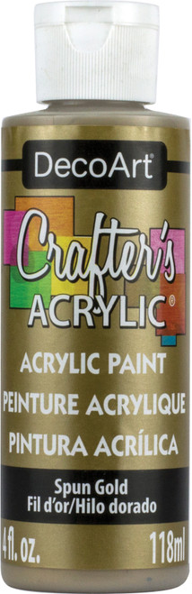 DecoArt Crafter's Acrylic Paint 4oz-Spun Gold - DCA10-96 - 766218022318