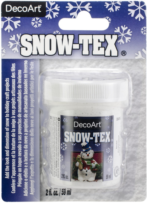 DecoArt Snow-Tex 2oz Carded-White - DAS9C-3 - 766218027252