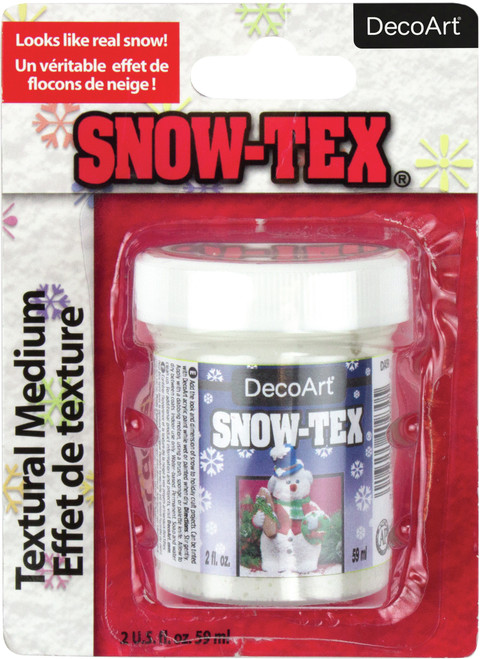 DecoArt Snow-Tex 2oz Carded-White - DAS9C-3