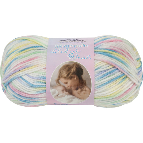 Mary Maxim Baby's Best Yarn-Rainbow Print - 444-8 - 8487870050366